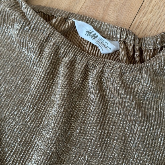 Girls Gold Jumpsuit sz 10 - Picture 2 of 4